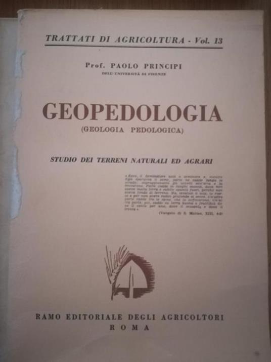 Geopedologia - Paolo Principi - copertina