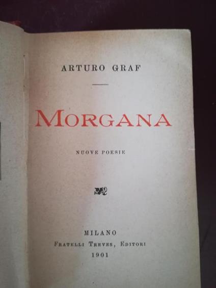 Morgana - Arturo Graf - copertina