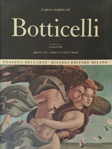 L' opera completa del Botticelli - Gabriele Mandel - copertina
