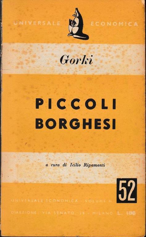 Piccoli borghesi - Maksim Gorkij - copertina