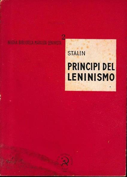 I principi del leninismo - Stalin - copertina