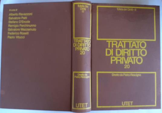 20: Tutela Dei Diritti. 2 - Pietro Rescigno - copertina