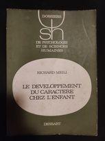 Le developpement du caractere chez l'enfant - Richard Meili - copertina