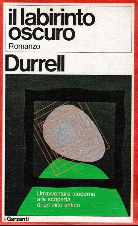 Il  labirinto oscuro - Lawrence Durrell - copertina