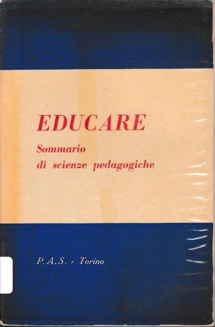 Educare. Sommario di scienze pedagogiche - copertina