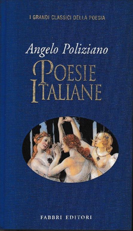 Poesie italiane - Angelo Poliziano - copertina