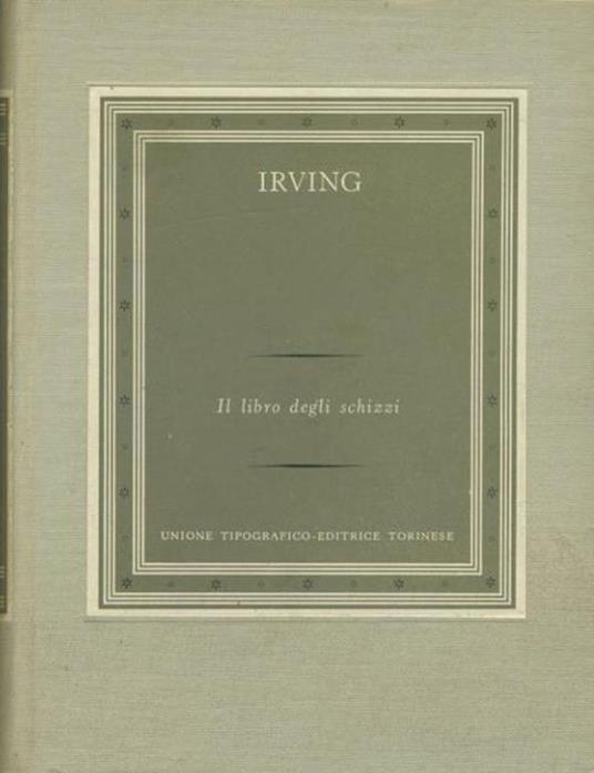 Il libro degli schizzi - Washington Irving - copertina