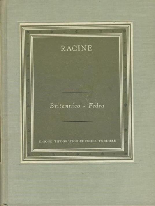 Britannico - Fedra - Jean Racine - copertina