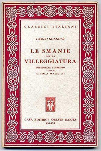 Le smanie per la villeggiatura - Carlo Goldoni - copertina