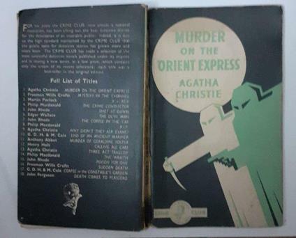 Murder on the orient express. Volume 1 - Agatha Christie - copertina