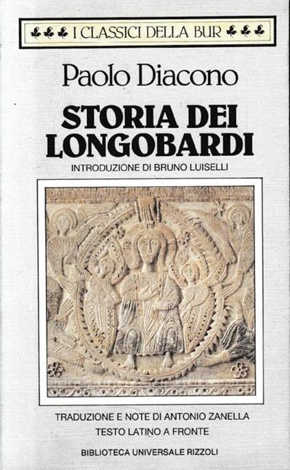 Storia dei longobardi. Testo latino a fronte - Paolo Diacono - copertina