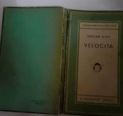 Velocita' - Sinclair Lewis - copertina