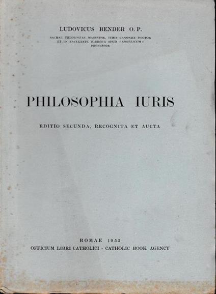 Philosophia Iuris - copertina