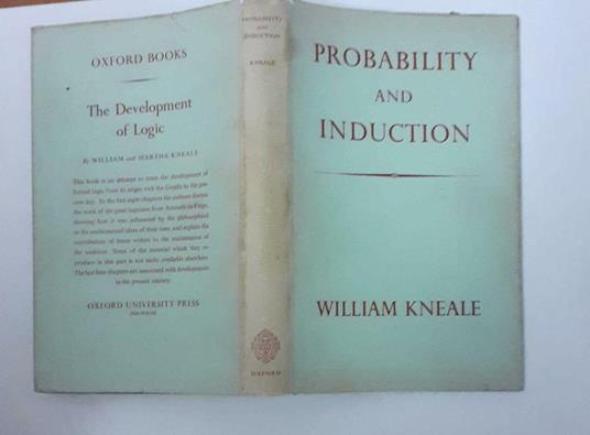 Probability and induction - William Kneale - copertina