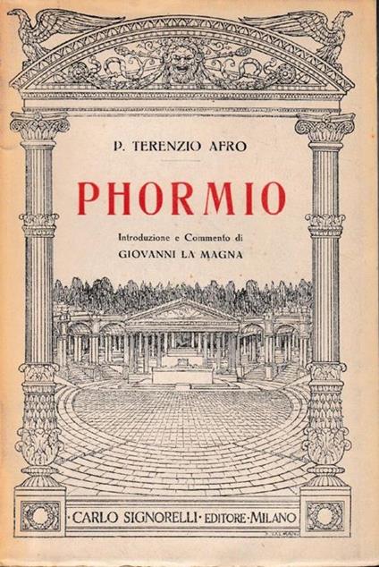 Phormio - P. Afro Terenzio - copertina