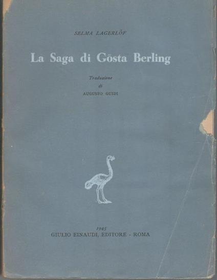 La saga di Gosta Berling - Selma Lagerlof - copertina