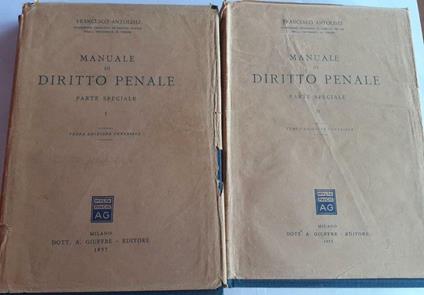 Manuale di diritto penale. Parte speciale. Volume I II - copertina