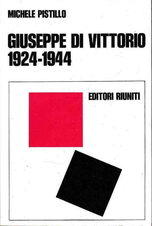 Giuseppe Di Vittorio 1924-1944 - Michele Pistillo - copertina