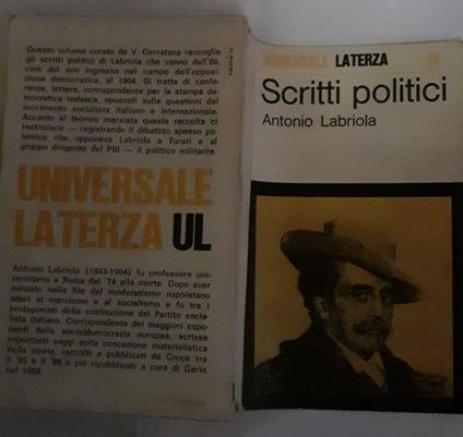 Scritti politici - Antonio Labriola - copertina