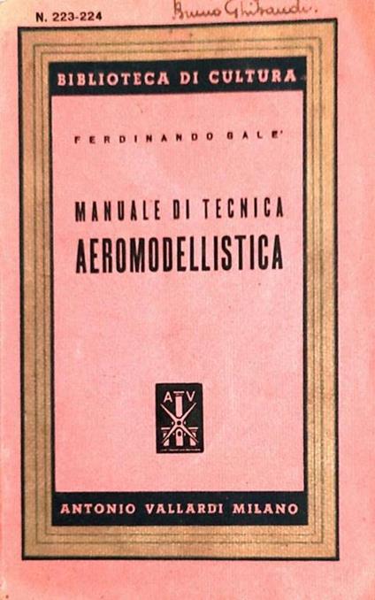 Manuale di tecnica aeromodellistica - copertina