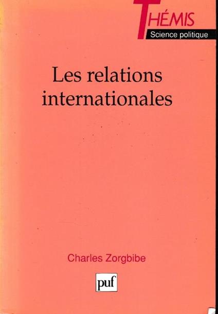 Les relations internationales - copertina