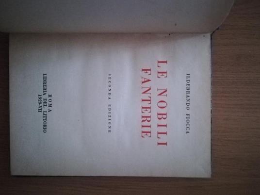 Le nobili fanterie - Libro Usato - Libreria del Littorio - | IBS