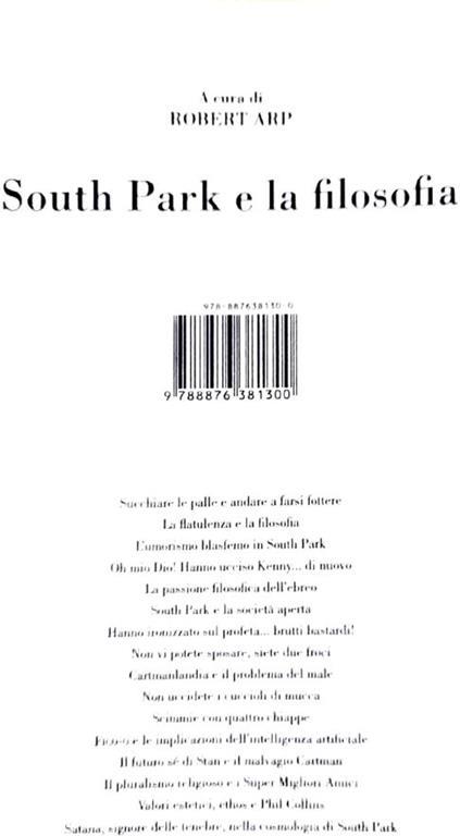 South Park e la filosofia - copertina