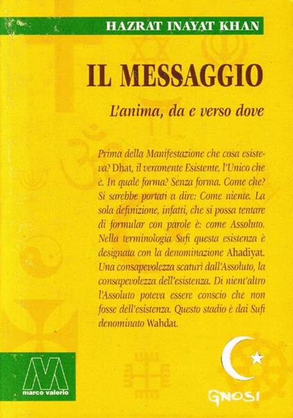 Il  messaggio - Hazrat Inayat Khan - copertina