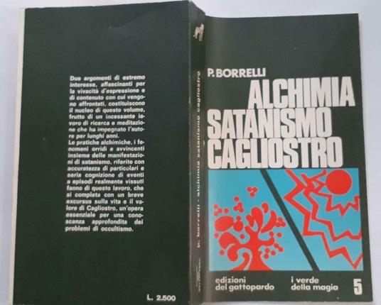 Alchimia satanismo cagliostro - copertina