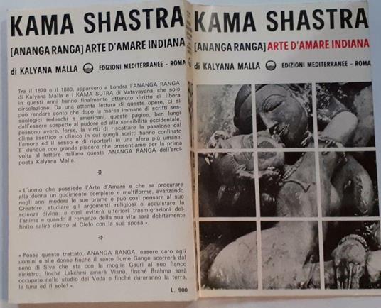 Kama Shastra Arte d'amare indiana - Kalyama Malla - copertina