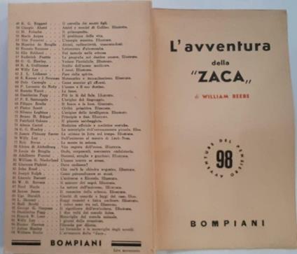 L' avventura della ZACA - William Beebe - copertina