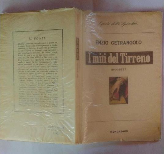 I  miti del tirreno 1944- 1957 - Enzio Cetrangolo - copertina