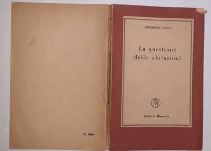 La  questione delle abitazioni - Friedrich Engels - copertina