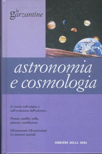 Astronomia e cosmologia. Le garzantine - copertina