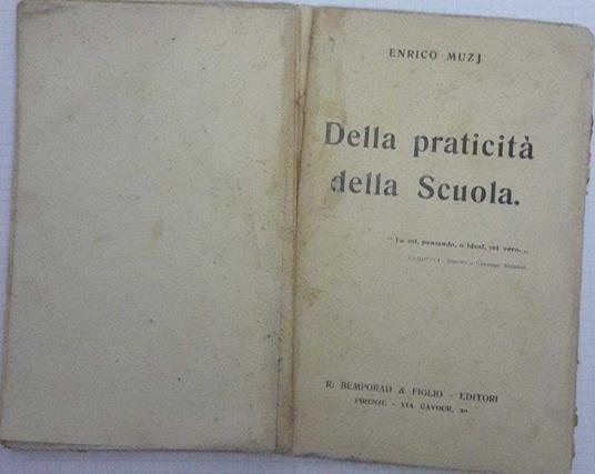 Della praticità della scuola - copertina