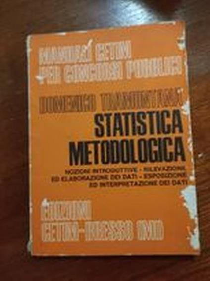 Sstatistica metodologica - Domenico Tramontana - copertina