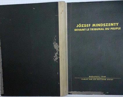 Devant le tribunal du peuple - József Mindszenty - copertina