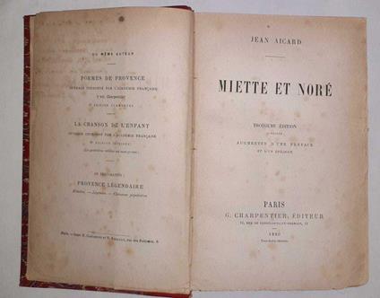 Miette et nore' - copertina