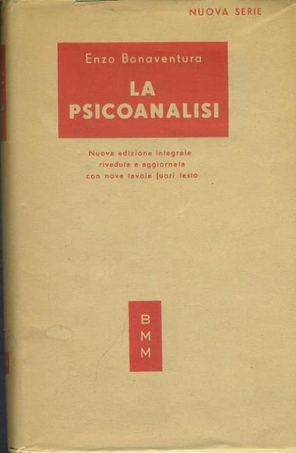 La psicoanalisi - Enzo Bonaventura - copertina