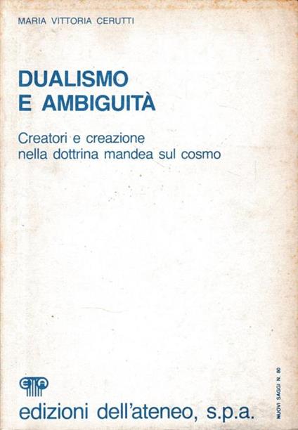 Dualismo e ambiguità - M. Vittoria Cerutti - copertina