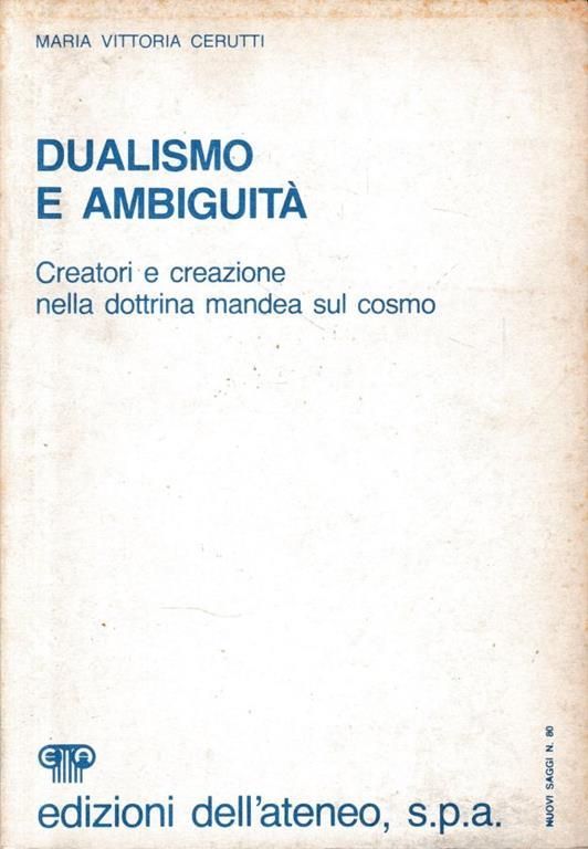 Dualismo e ambiguità - M. Vittoria Cerutti - copertina