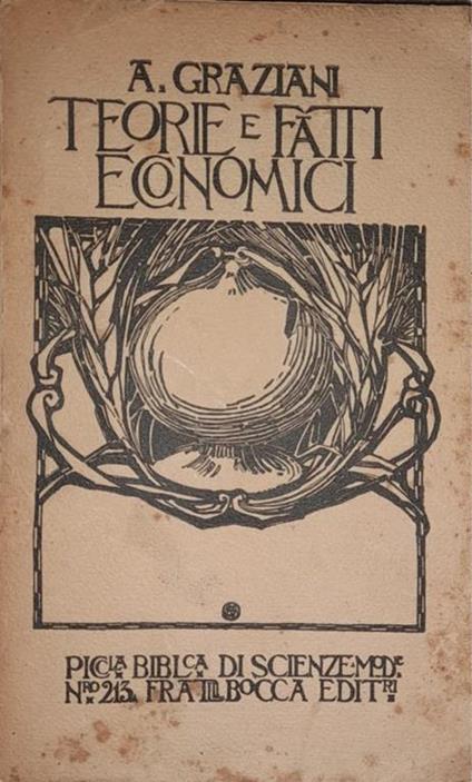 Teorie e fatti economici - Augusto Graziani - copertina