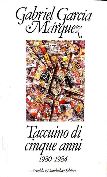 Taccuino di cinque anni 1980-1984 - Gabriel García Márquez - copertina