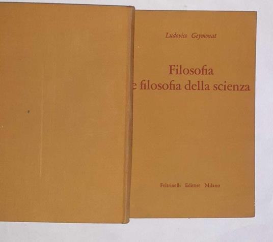 Filosofia e filosofia della scienza - Ludovico Geymonat - copertina