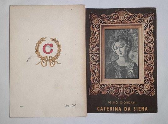 Caterina Da Siena - Igino Giordani - copertina