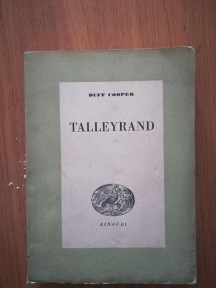 Talleyrand - Duff Cooper - copertina