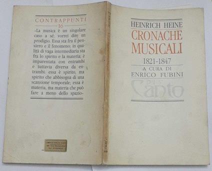 Cronache musicali - Heinrich Heine - copertina