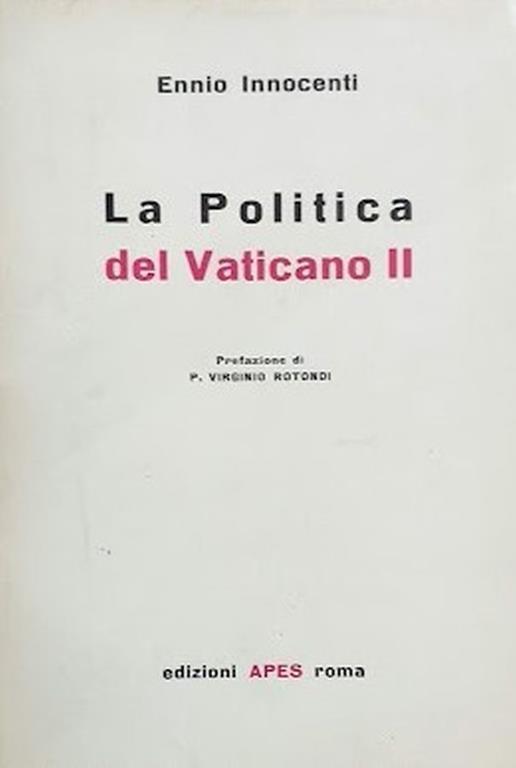 La Politica del Vaticano II - Ennio Innocenti - copertina