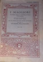 I maggiori autori della letteratura italiana Vol III