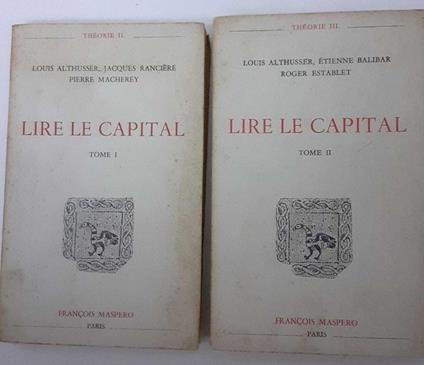 Lire le capital tome I - copertina